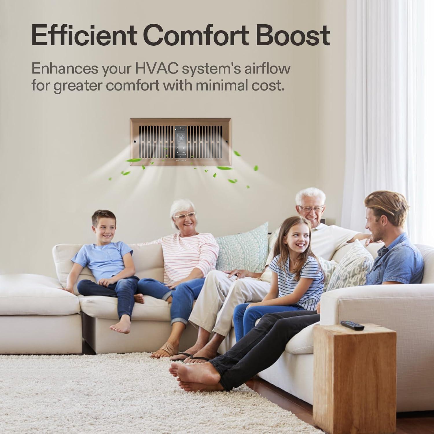 Ventilador Aumentador de Registro VIVOSUN 10 Velocidades 10.16x25.4cm