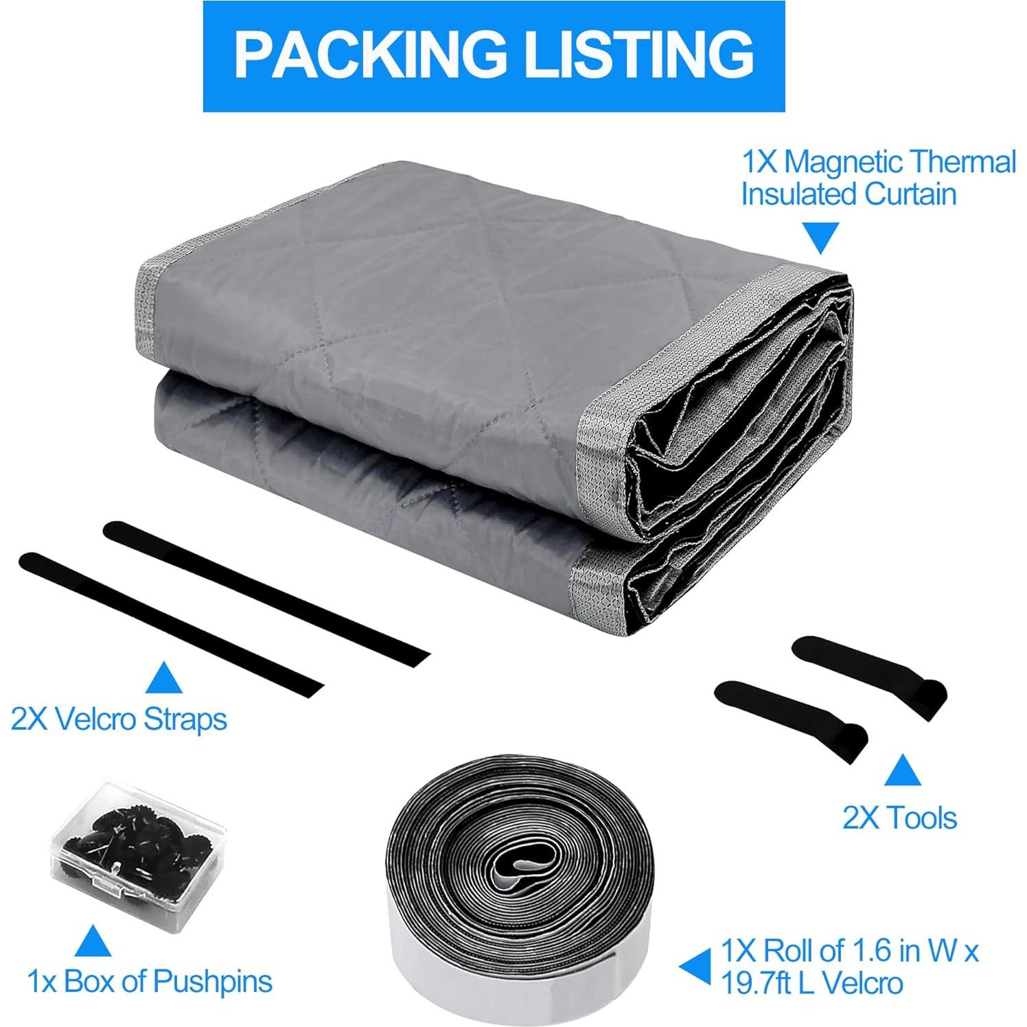 Cortina de Puerta Aislante Magnética RELIANCER 30x78 cm Impermeable