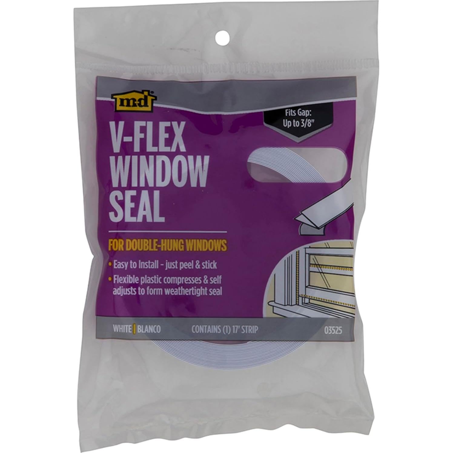 Tira de Clima Autoadhesiva M-D 3525 V-Flex 5.18m Blanco