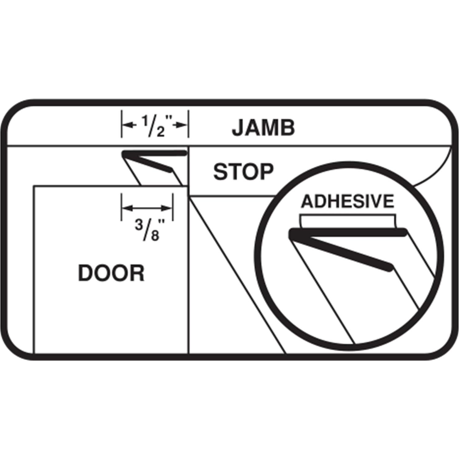Tira de Clima Autoadhesiva M-D 3525 V-Flex 5.18m Blanco