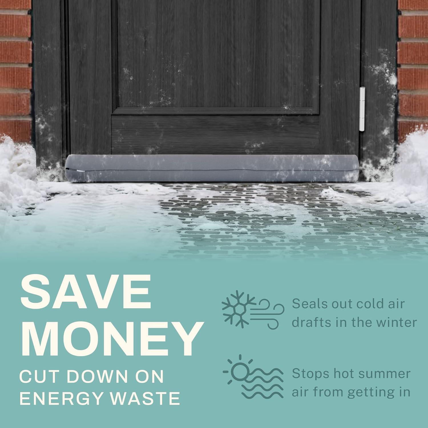 Detenedor de Corrientes de Aire Home Intuition 91 cm Negro