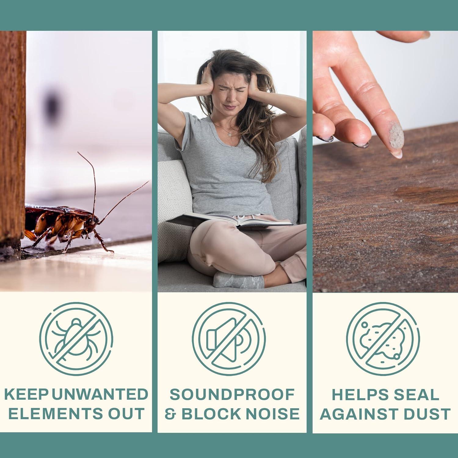 Detenedor de Corrientes de Aire Home Intuition 91 cm Negro