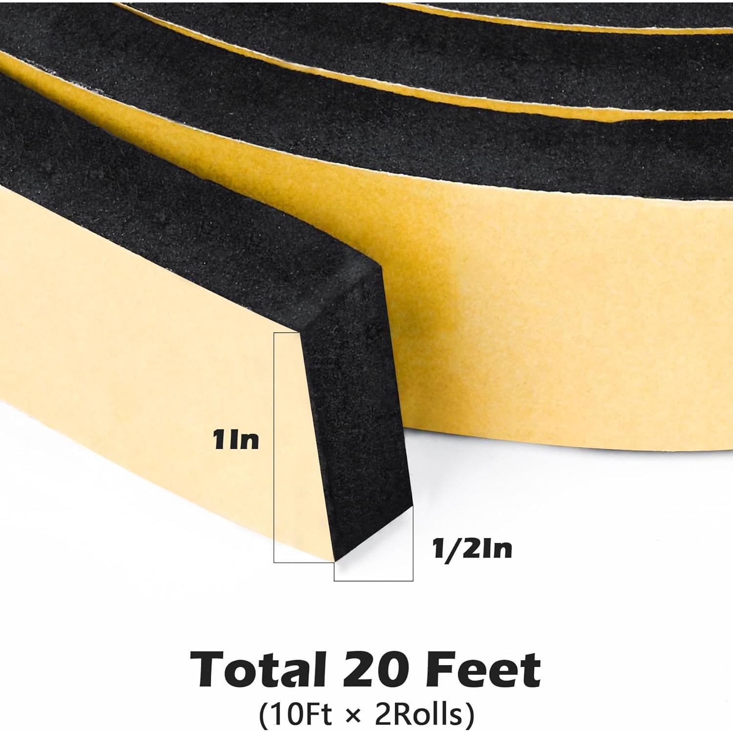 Cinta de Aislamiento ToLanbbt 1" x 1/2" x 20 Pies Negra