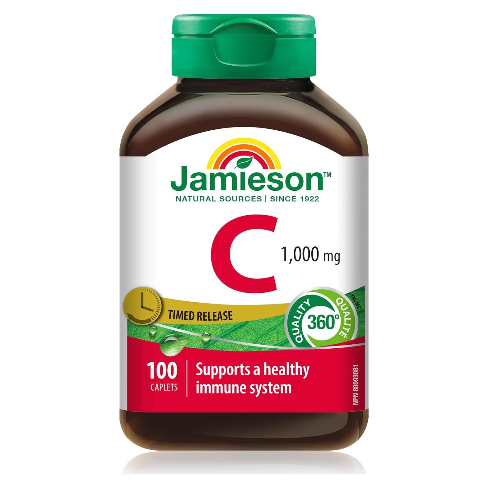 Vitamina C 1,000 mg Liberación Controlada Jamieson 100 Comp
