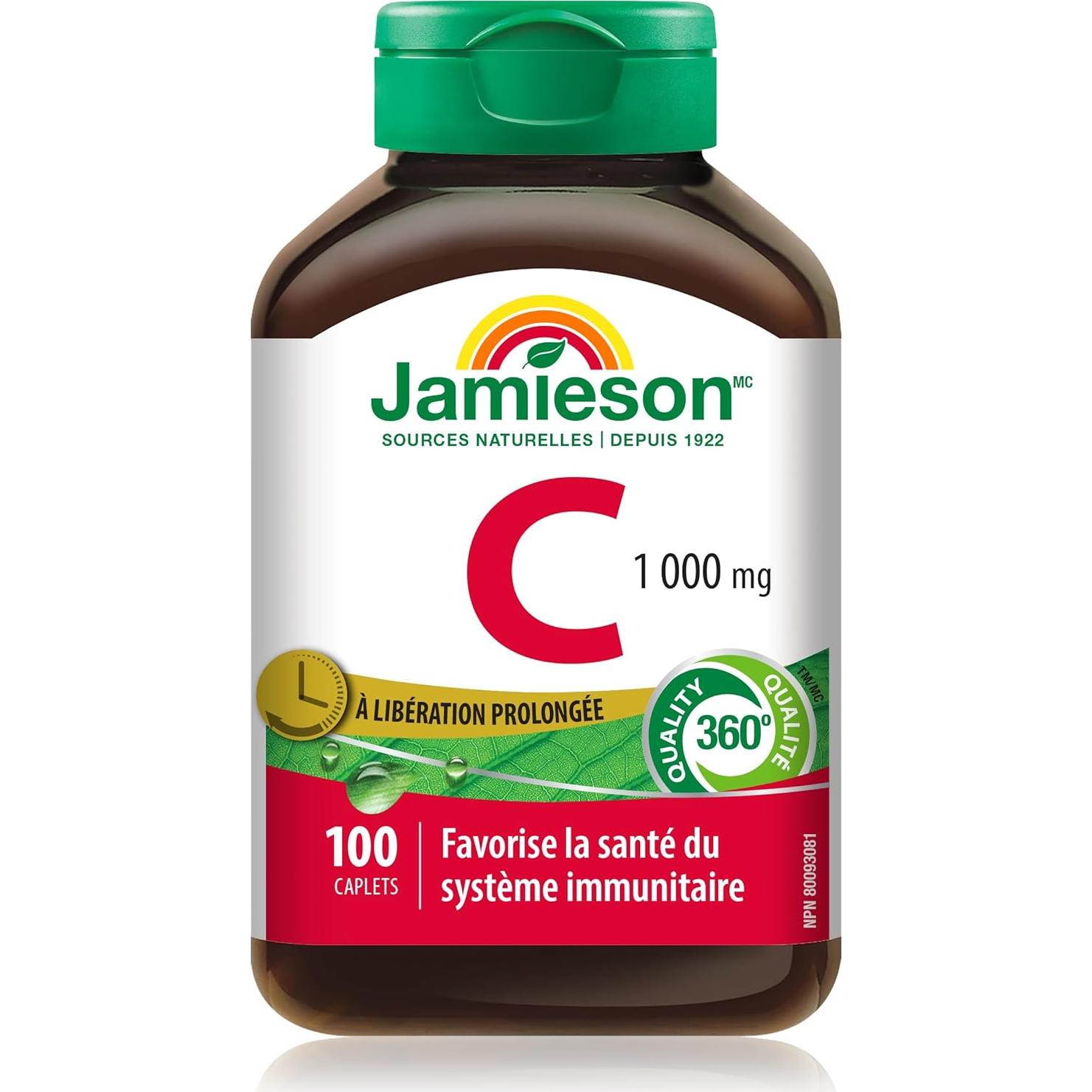 Vitamina C 1,000 mg Liberación Controlada Jamieson 100 Comp