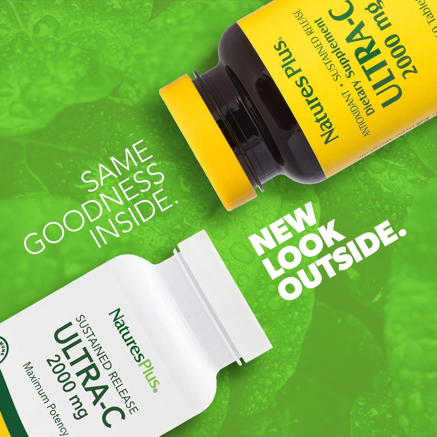 Vitamina C NaturesPlus Ultra-C 2000 mg 60 Tabletas Antioxidante