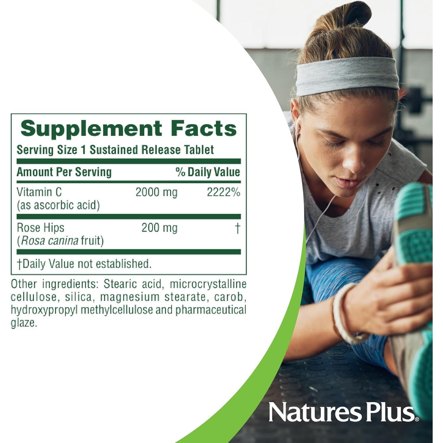 Vitamina C NaturesPlus Ultra-C 2000 mg 60 Tabletas Antioxidante