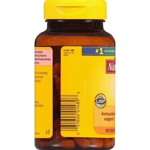 Nature Made Vitamina C 1000 mg Extra Fuerte 100 Tabletas