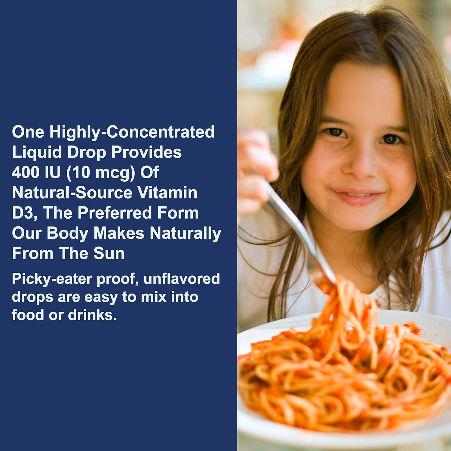 Gotas de Vitamina D3 para Niños Carlson 400 IU 10 ml