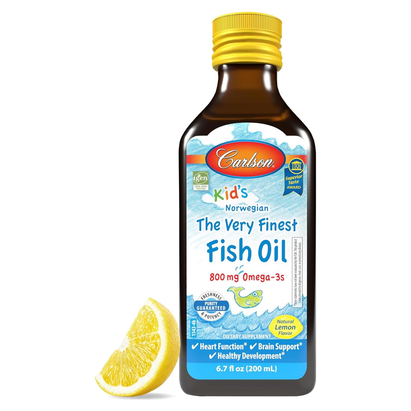 Aceite de Pescado Líquido Carlson para Niños 200 ml Omega-3
