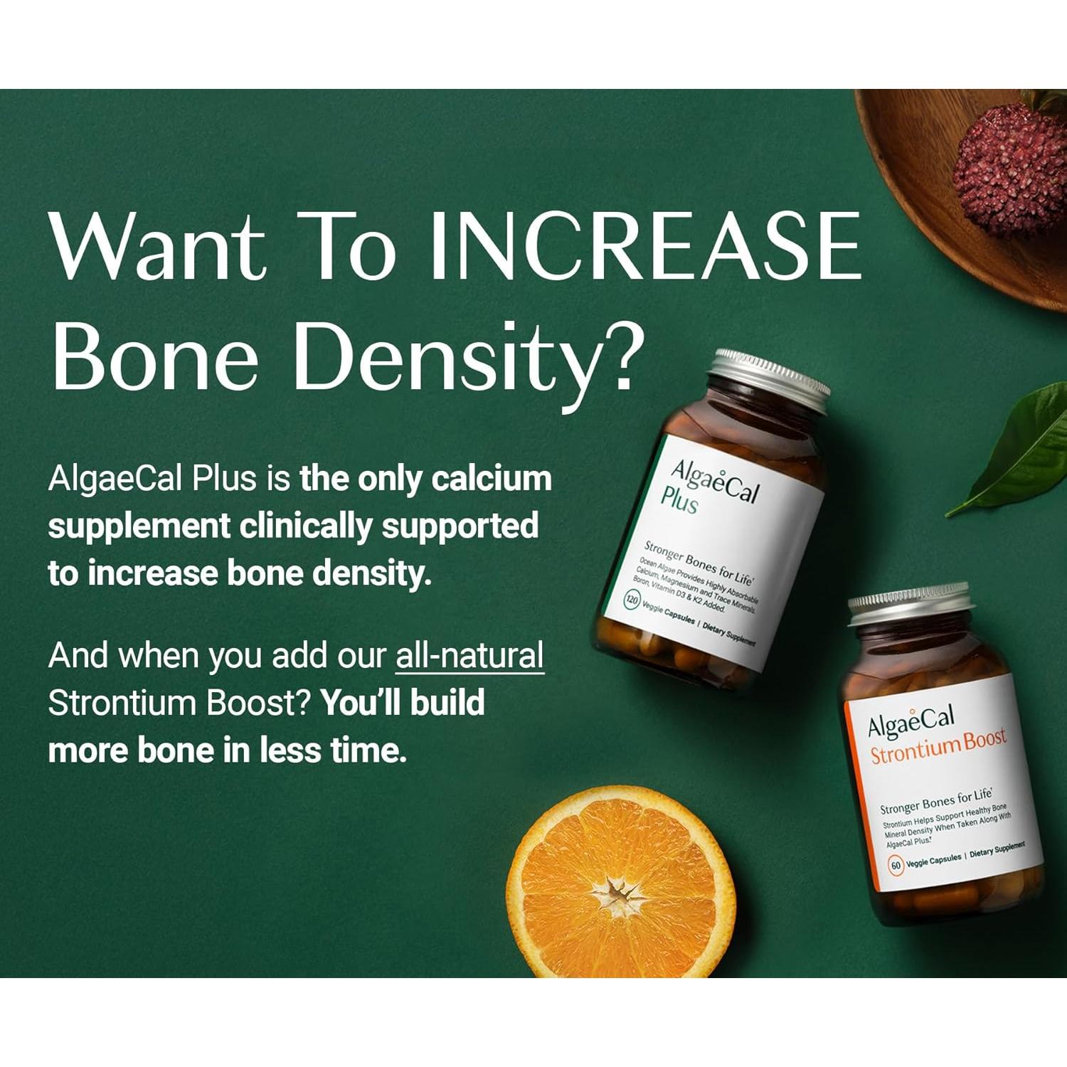 AlgaeCal Paquete Constructor de Huesos - Suplemento de Calcio 1 mes