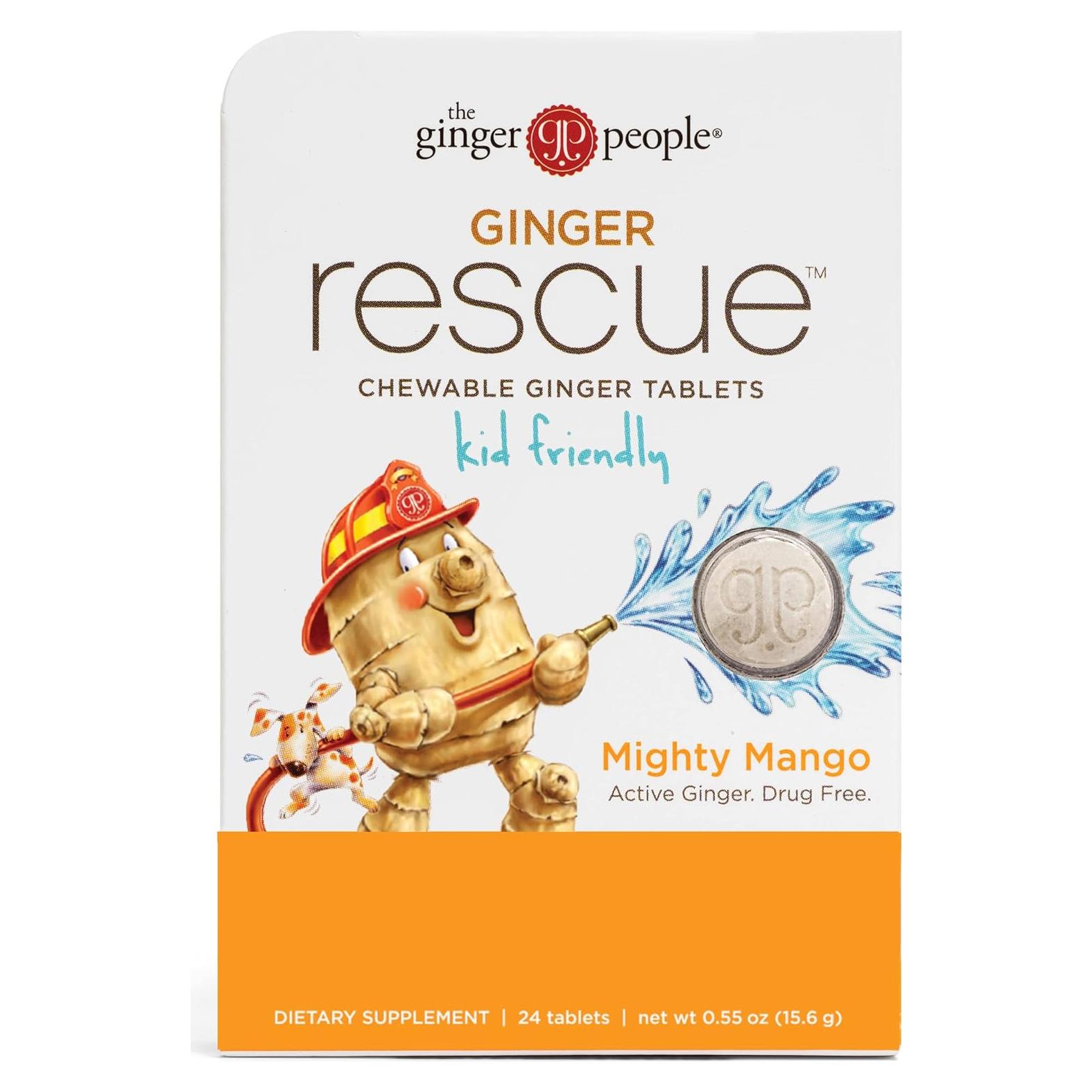 Tabletas Masticables The Ginger People Mango 24 Unidades