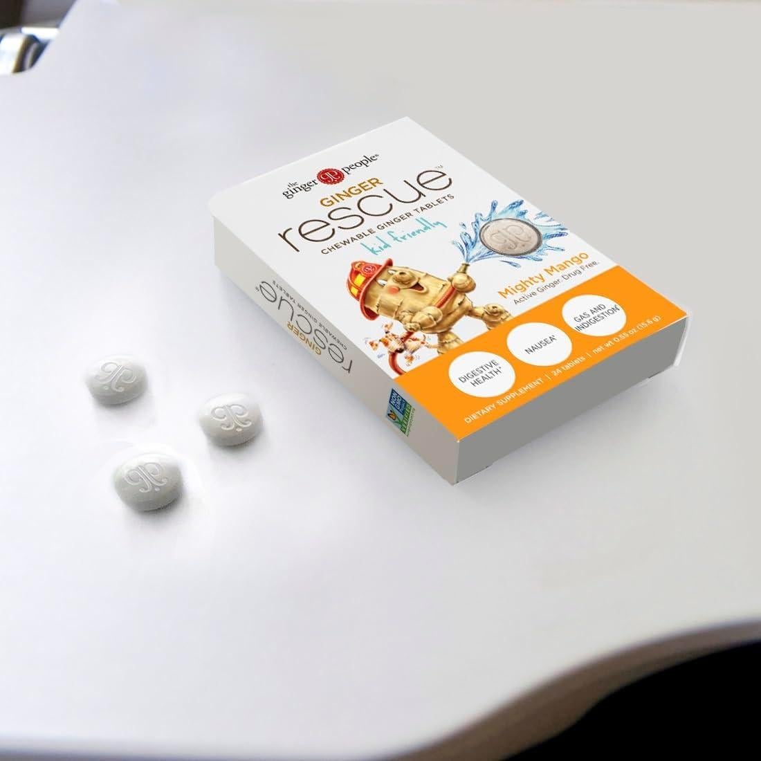 Tabletas Masticables The Ginger People Mango 24 Unidades