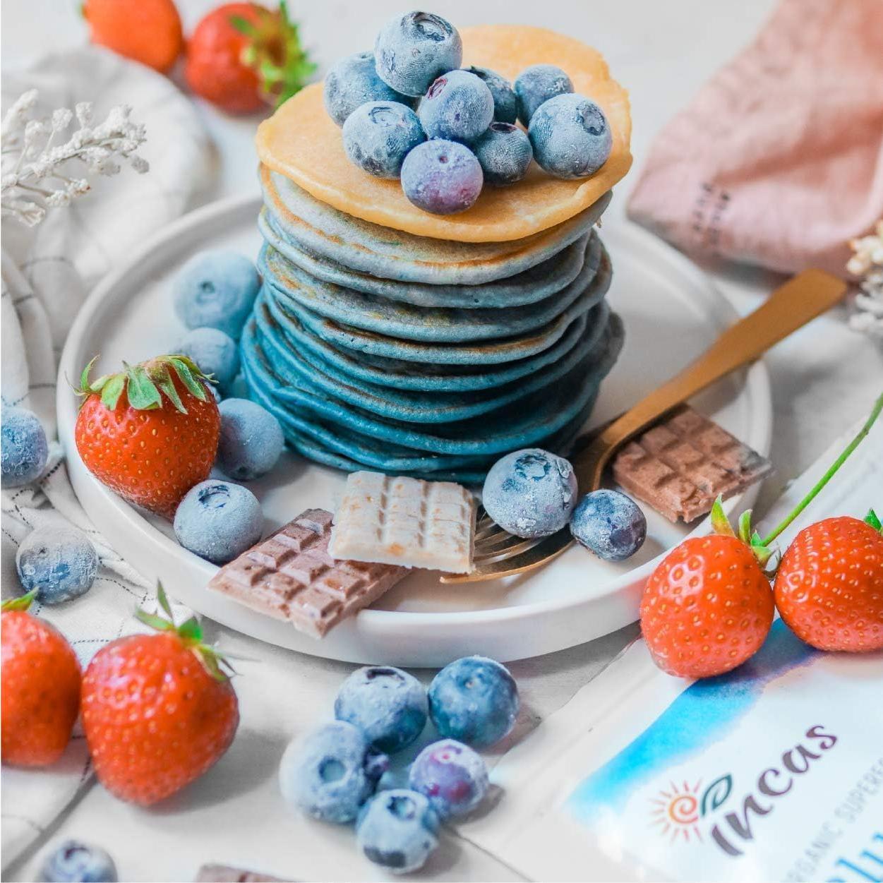 Polvo de Espirulina Azul Orgánica Incas 30 Gramos - Colorante Natural