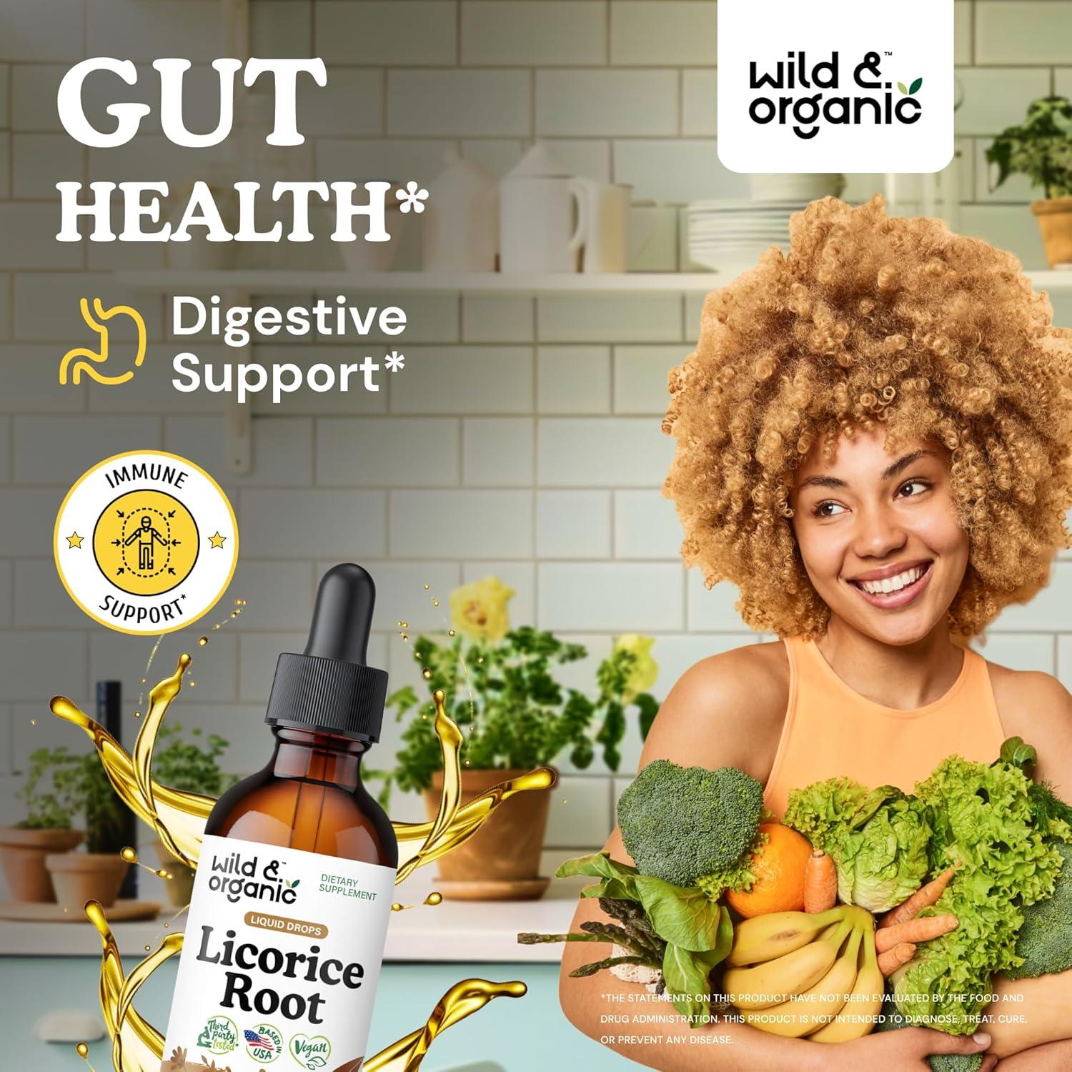 Tintura de Regaliz Silvestre y Orgánico - 59.15 ml - Suplemento Digestivo