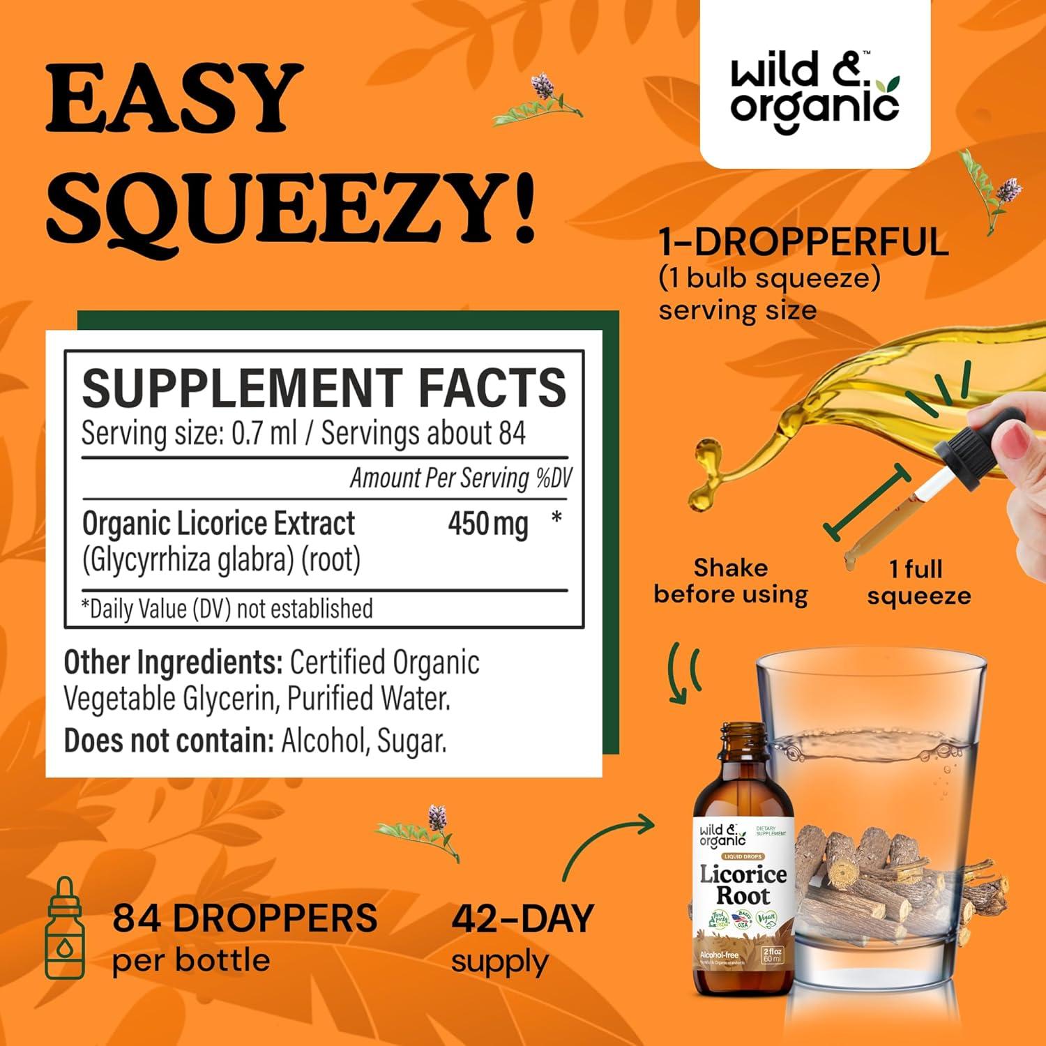 Tintura de Regaliz Silvestre y Orgánico - 59.15 ml - Suplemento Digestivo