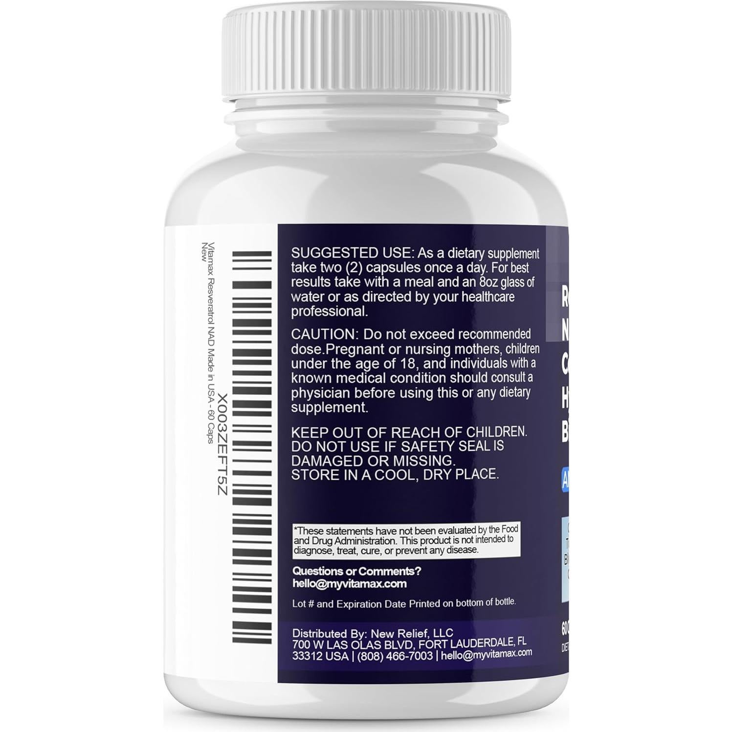 Suplemento Antienvejecimiento Vitamax 20 en 1 - 60 Cápsulas