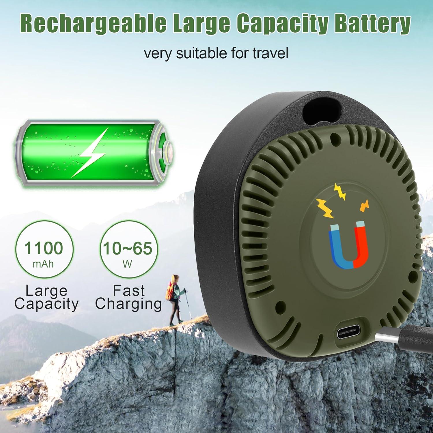 Detector de Monóxido de Carbono Portátil ASIEIT 3-en-1 Verde