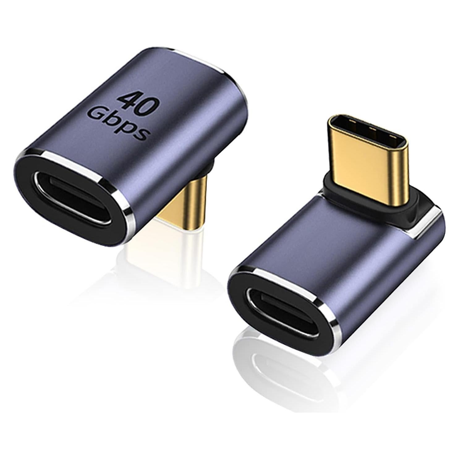 Adaptador USB-C 90° AreMe 100W 8K para Steam Deck y más