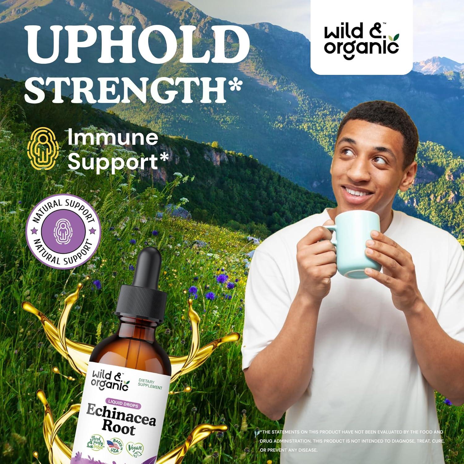 Tintura de Equinácea Silvestre y Orgánica 59 ml - Soporte Inmunológico