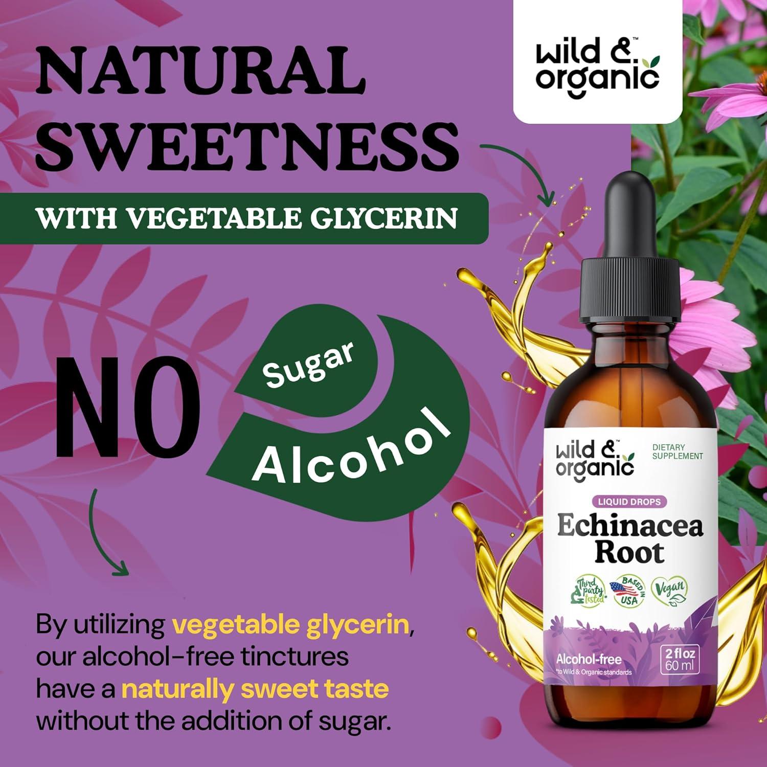 Tintura de Equinácea Silvestre y Orgánica 59 ml - Soporte Inmunológico