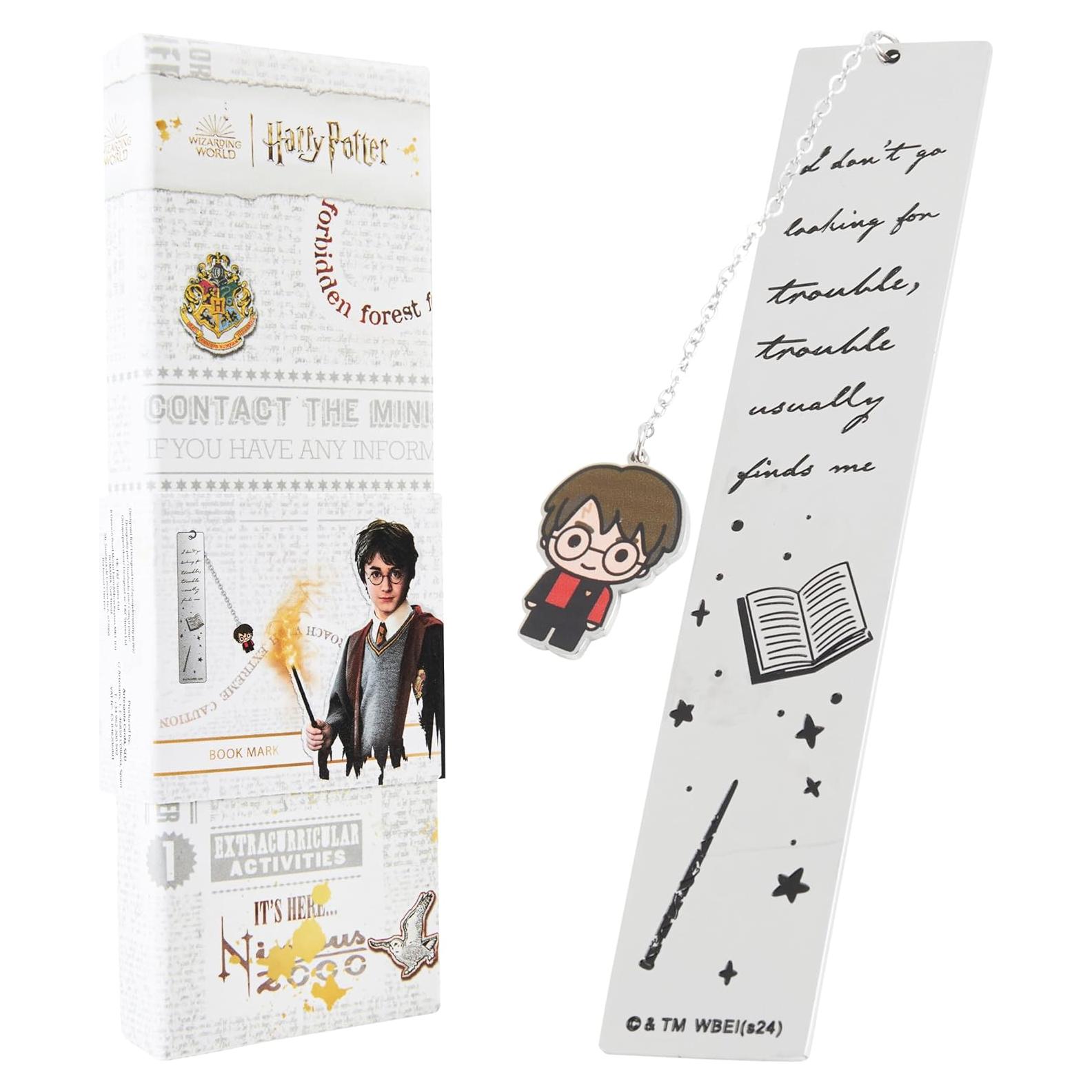 Marcador de Metal Harry Potter con Encanto Snitch Dorada