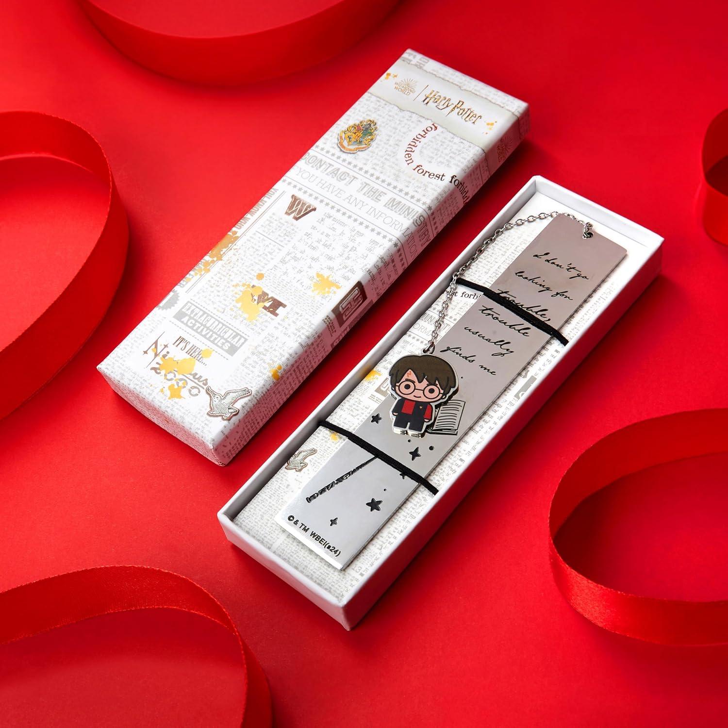 Marcador de Metal Harry Potter con Encanto Snitch Dorada