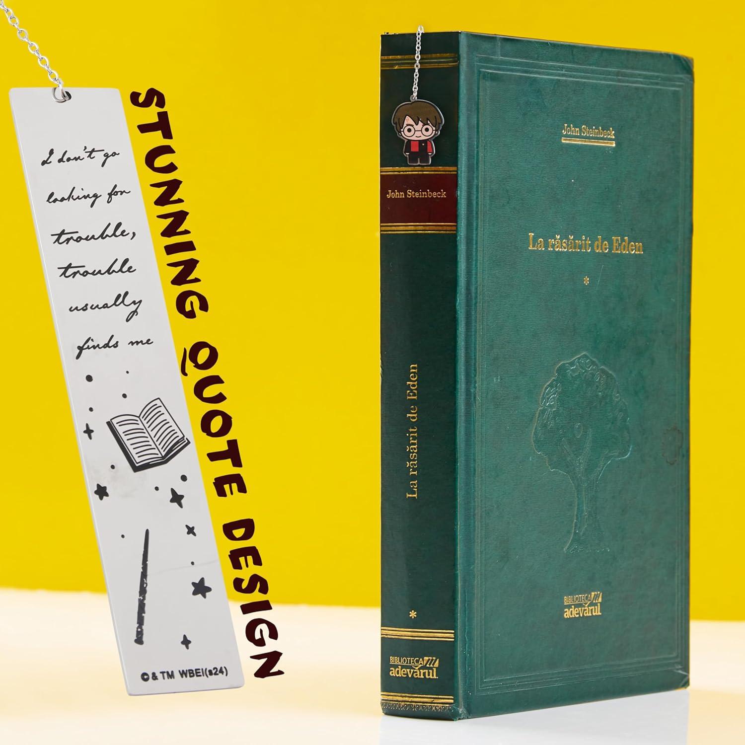 Marcador de Metal Harry Potter con Encanto Snitch Dorada