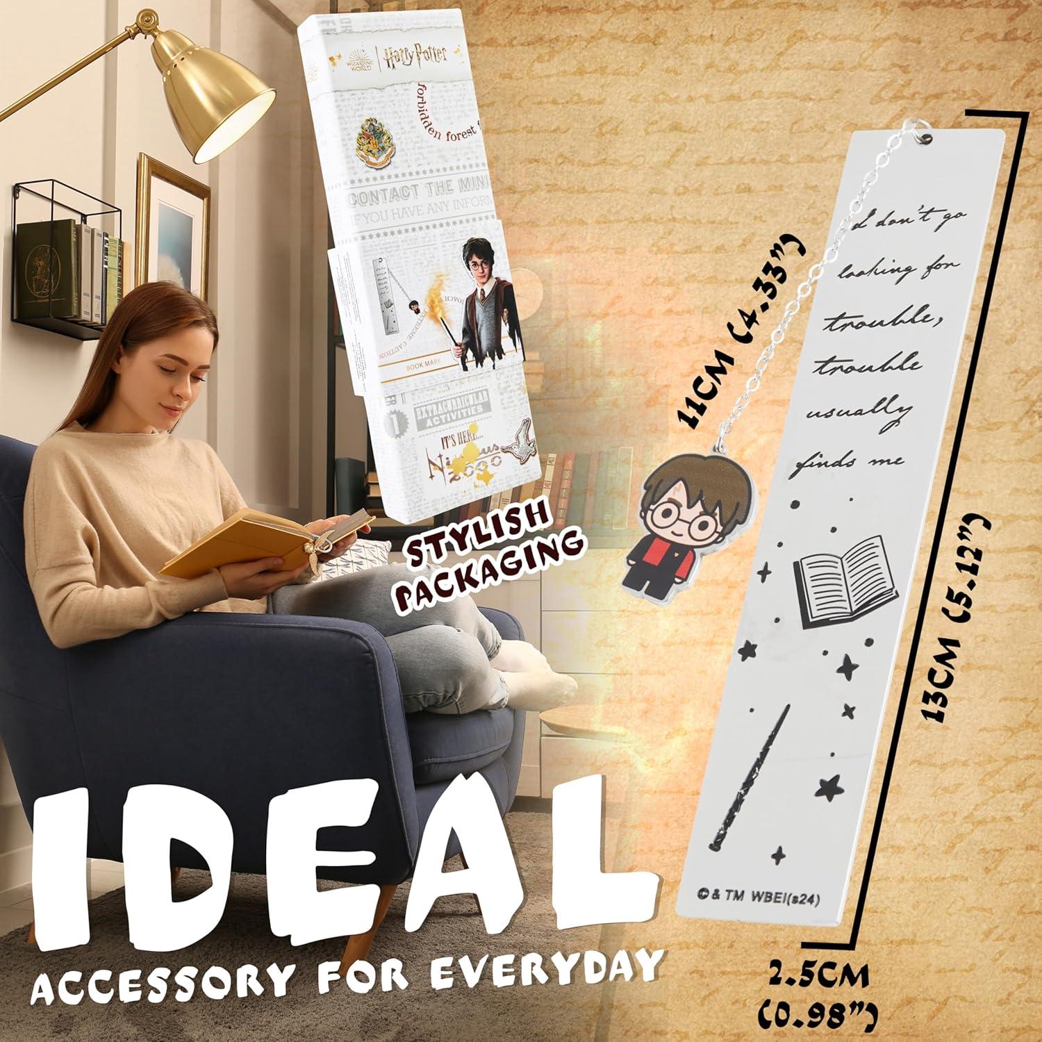 Marcador de Metal Harry Potter con Encanto Snitch Dorada