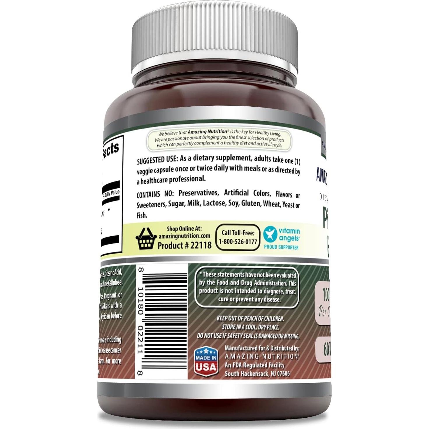 Extracto de Corteza de Pino Amazing Formulas 100mg 60 Cápsulas