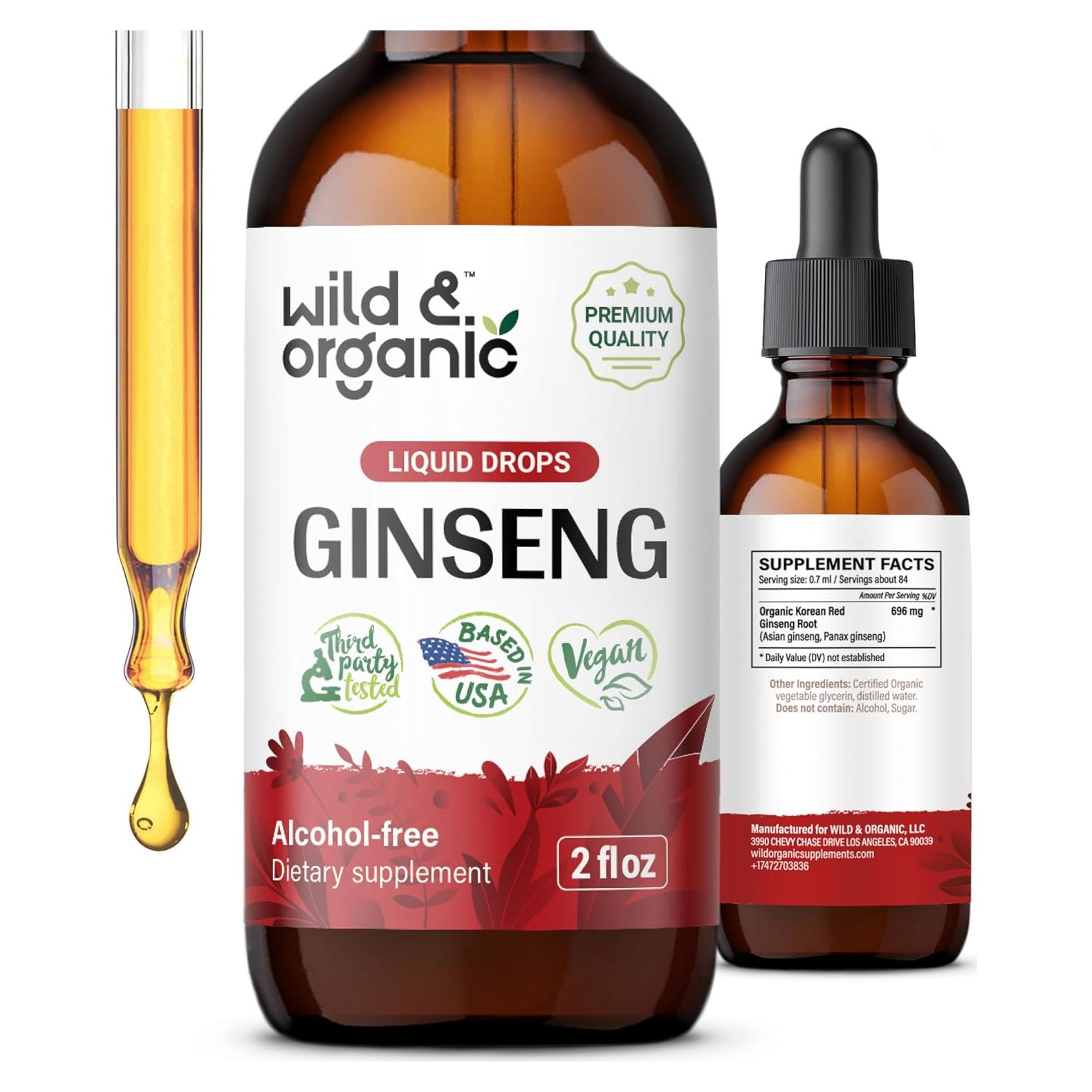 Extracto de Ginseng Rojo Coreano Silvestre 59 ml - Vegano