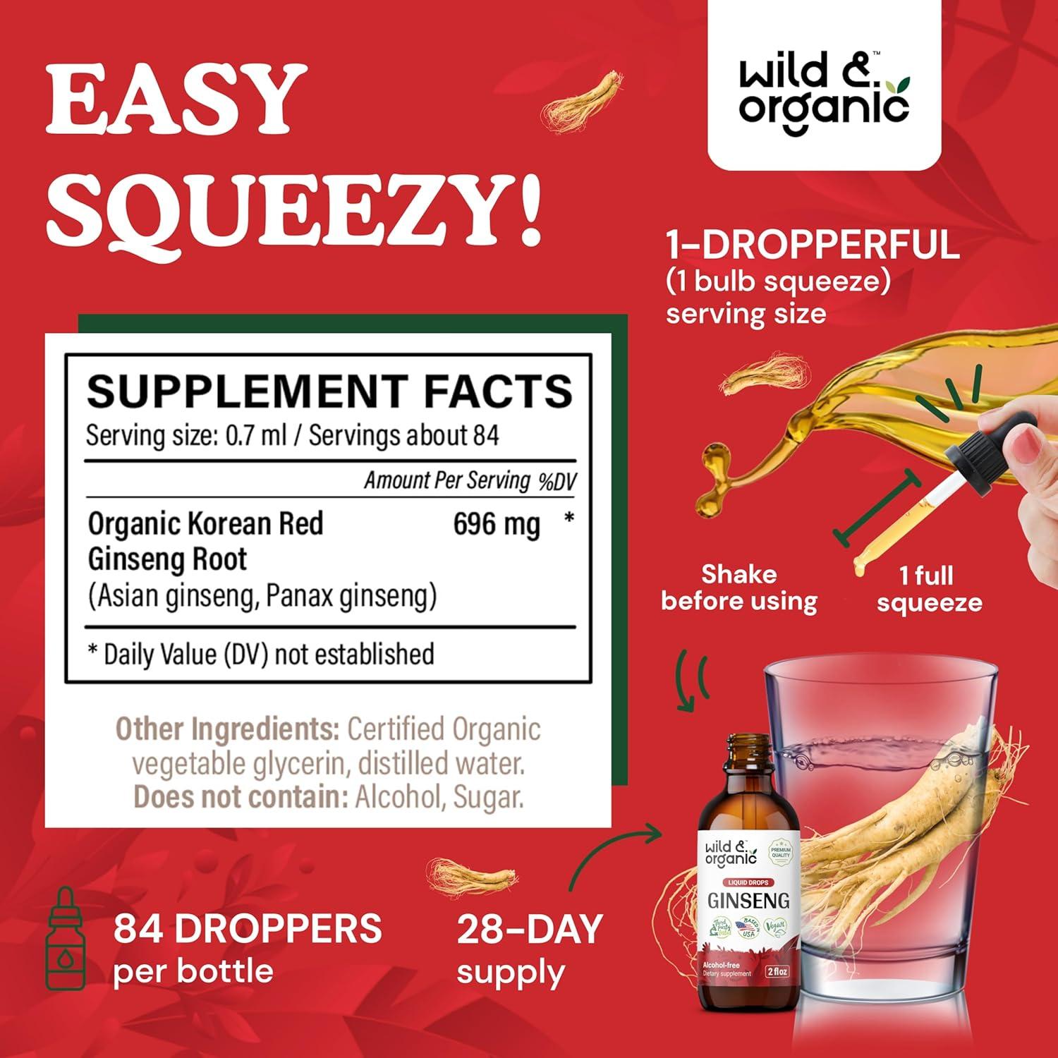 Extracto de Ginseng Rojo Coreano Silvestre 59 ml - Vegano