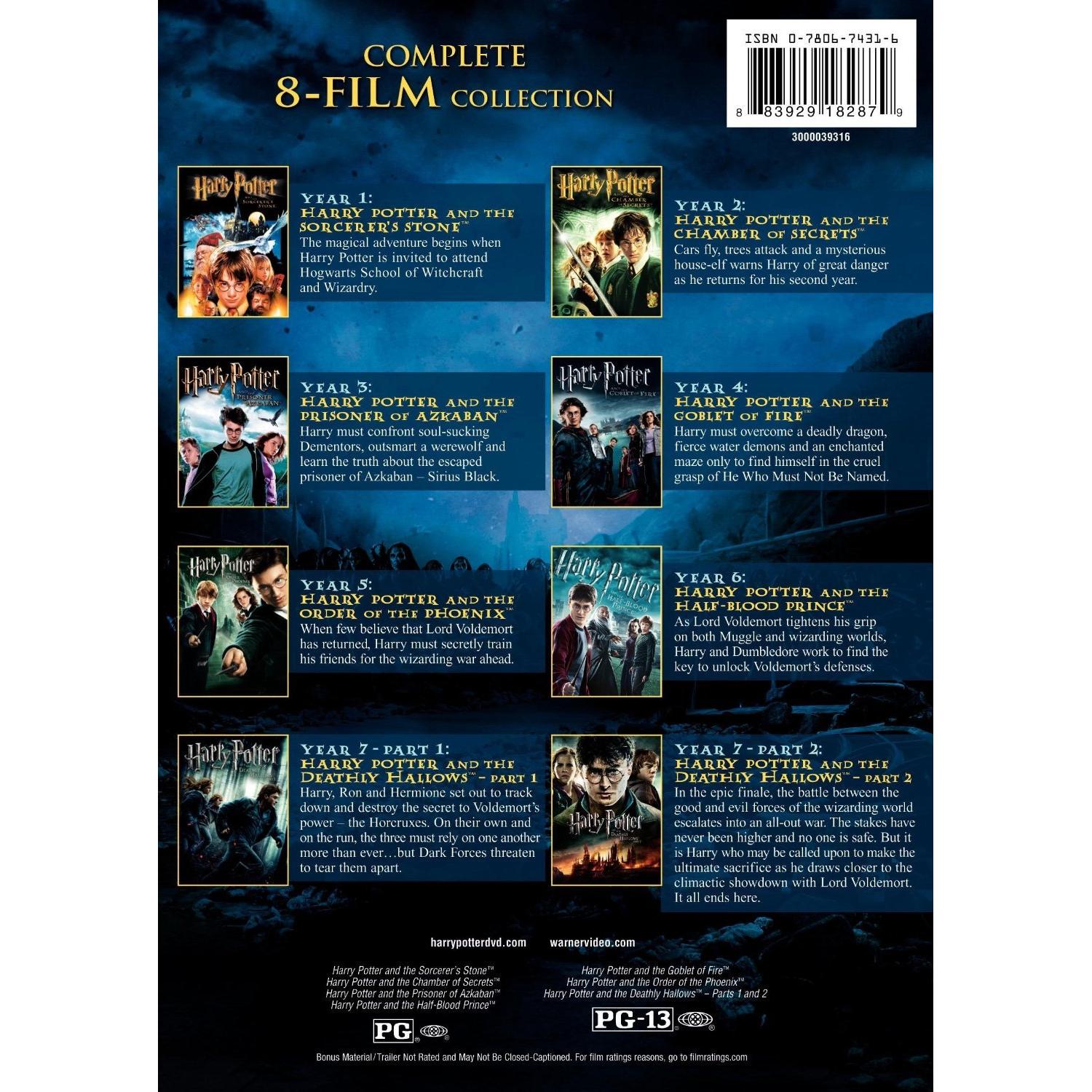 Harry Potter Colección Completa 8 Blu-ray Warner Bros