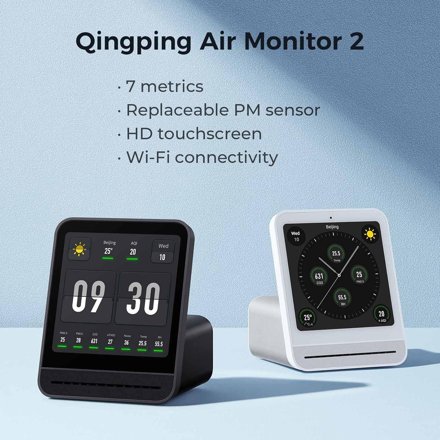 Monitor de Calidad del Aire Qingping Gen 2 - PM2.5, CO2, Ruido