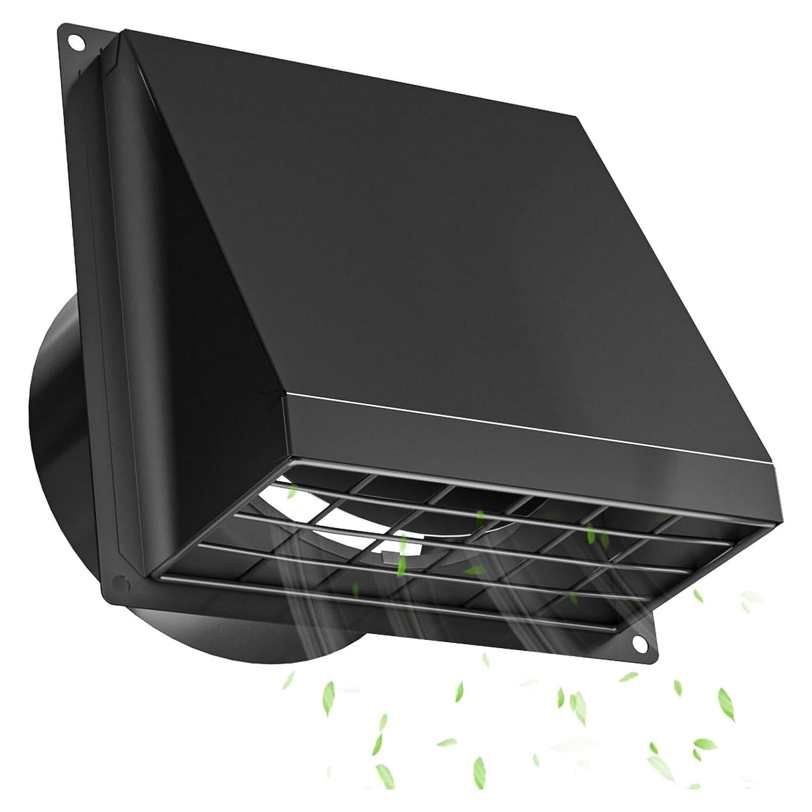 Cubierta de Ventilación para Secadora Hon&Guan 10.2 cm Negra