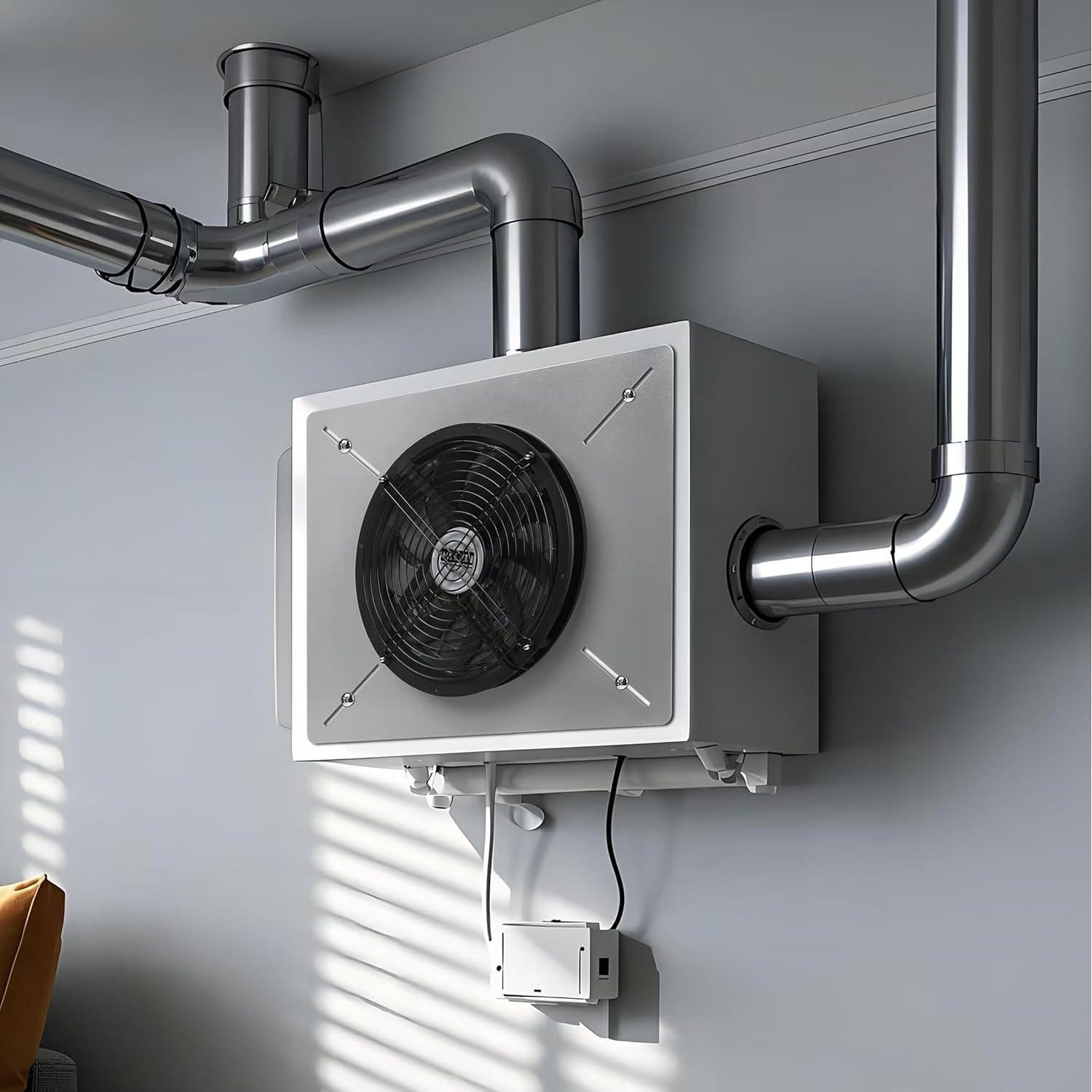 Ventilador de Escape MEOZRI Mediano 420 CFM Acero Inoxidable