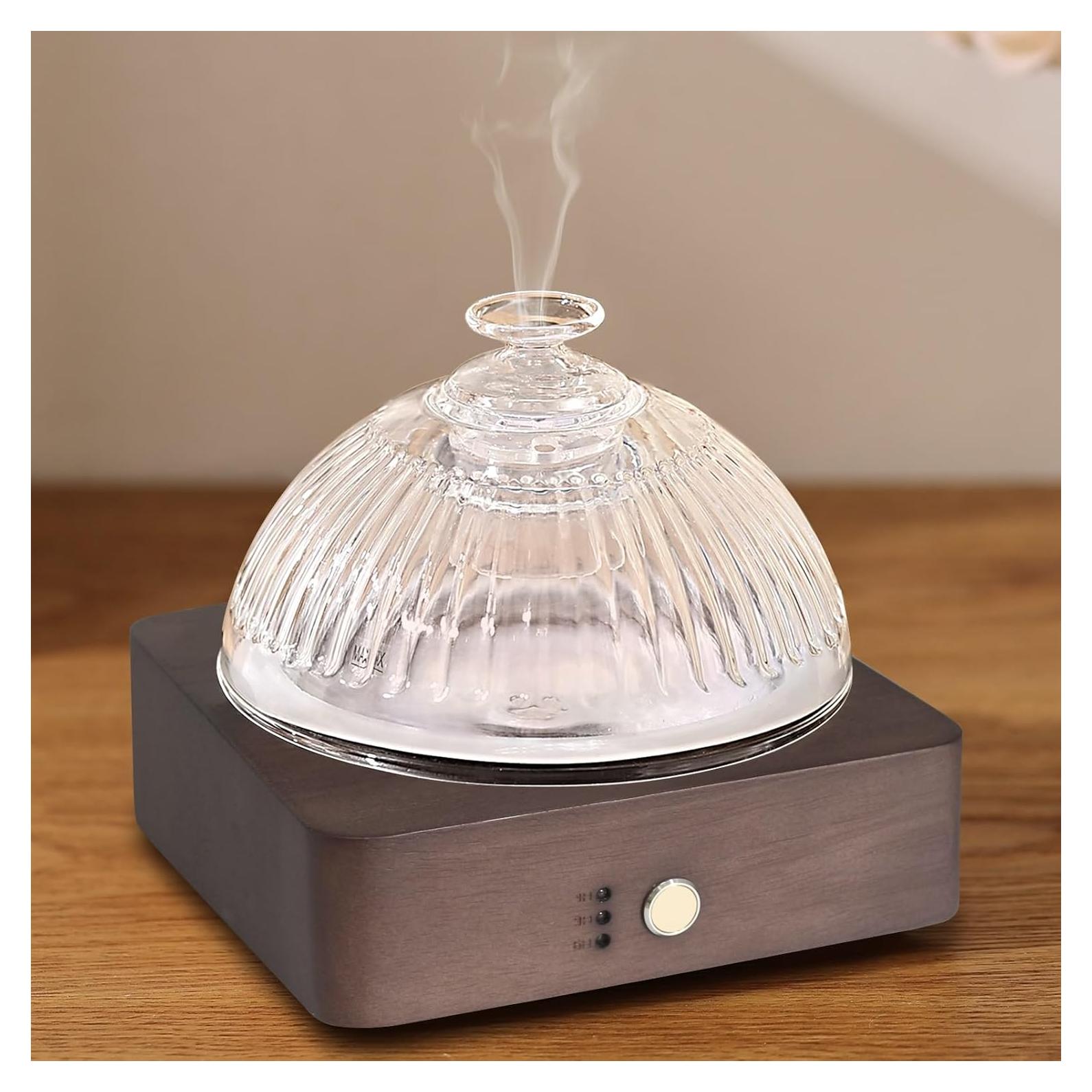 Difusor de Aceite Esencial Lecdura 200ml Vidrio y Madera