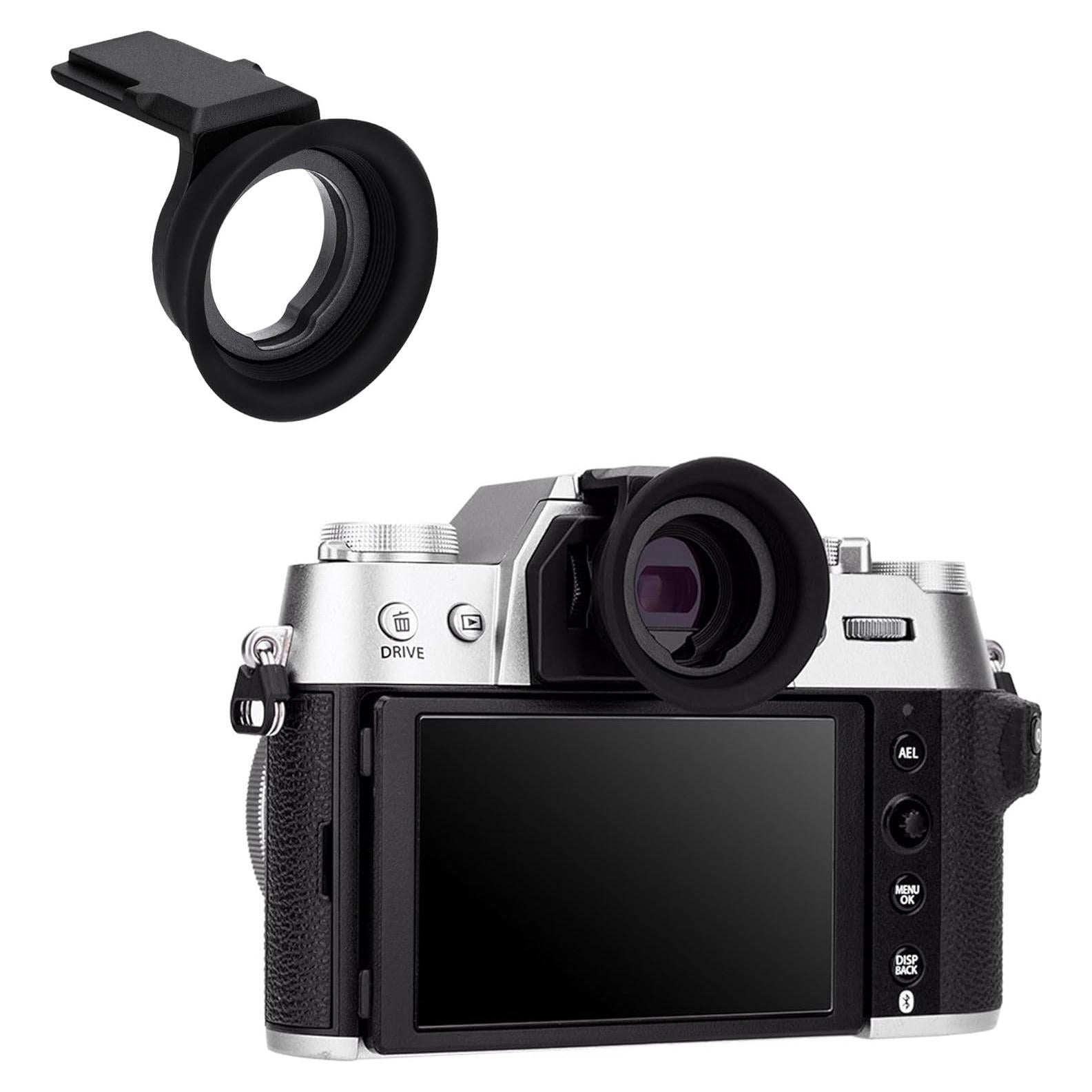 Copa ocular Kiwifotos para cámara Fuji X-T50, silicona suave