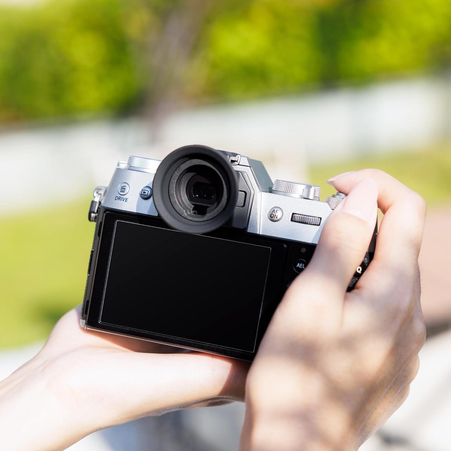 Copa ocular Kiwifotos para cámara Fuji X-T50, silicona suave