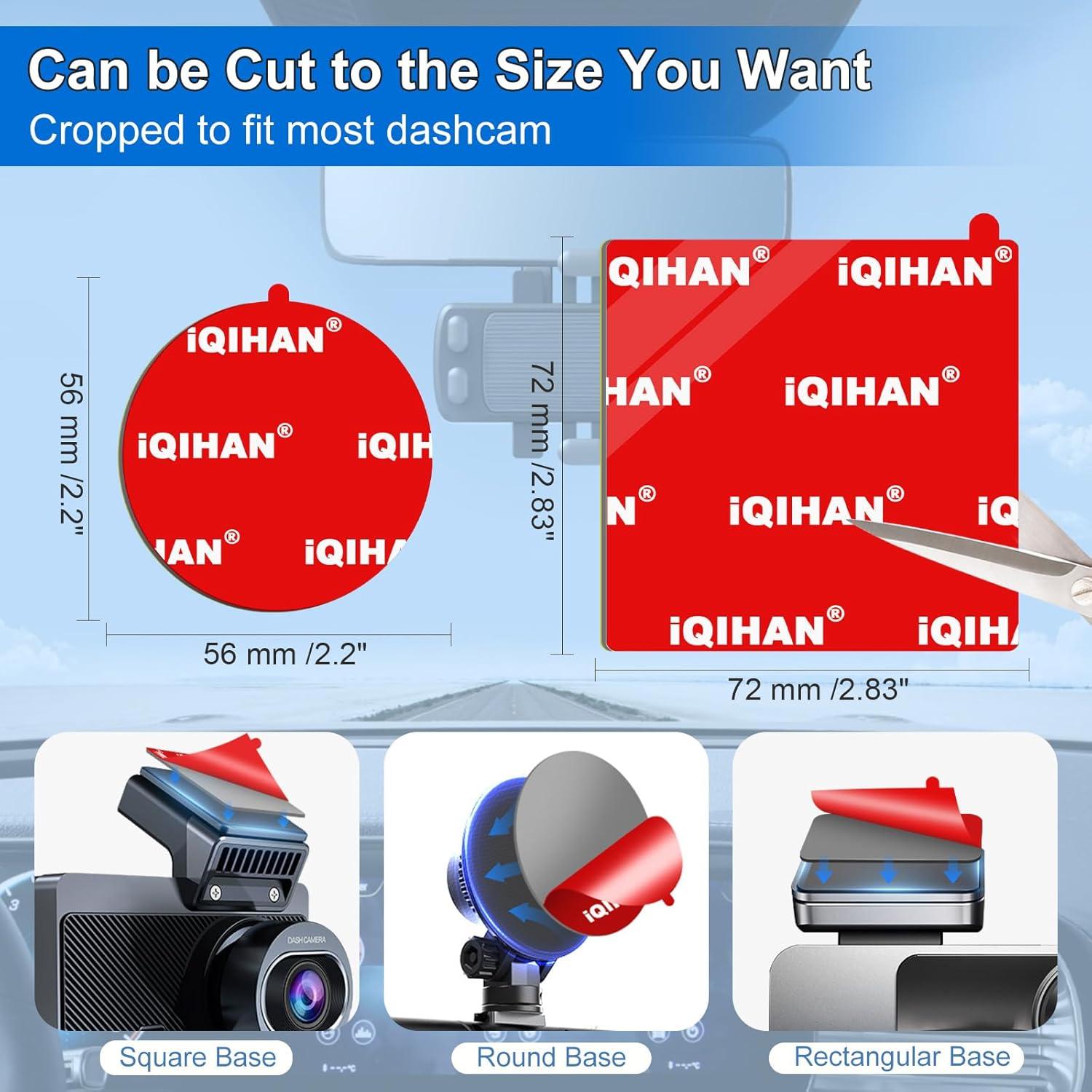 4 Almohadillas Adhesivas Doble Cara Pormkig para Cámara de Tablero