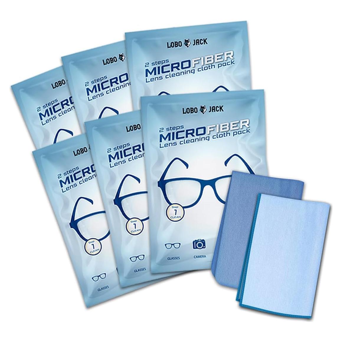 Paños de limpieza de microfibra LoboJack - 6 unidades 10x15 cm