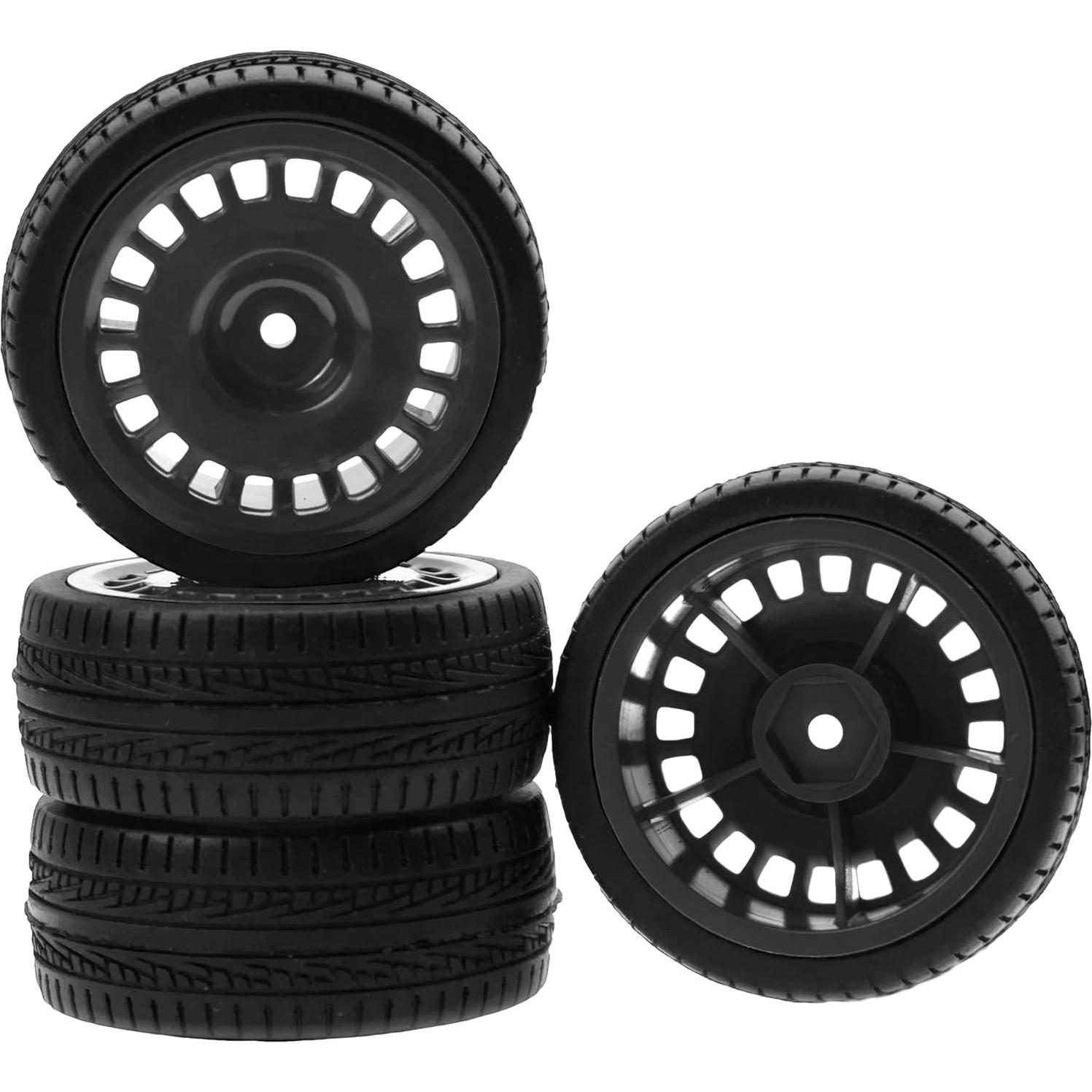 Neumáticos de Caucho 70mm con Llantas Nylon 12mm HIRCQOO