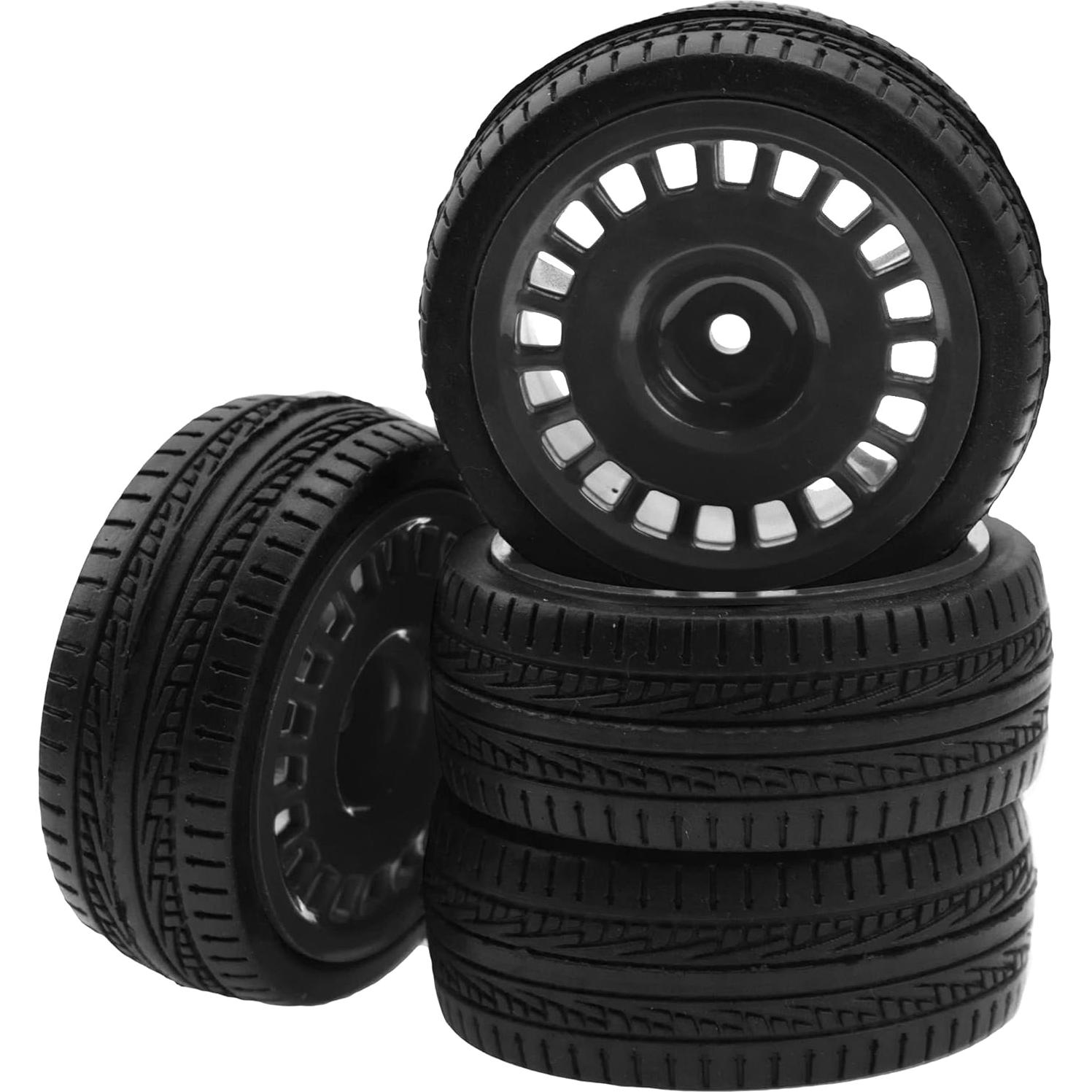 Neumáticos de Caucho 70mm con Llantas Nylon 12mm HIRCQOO