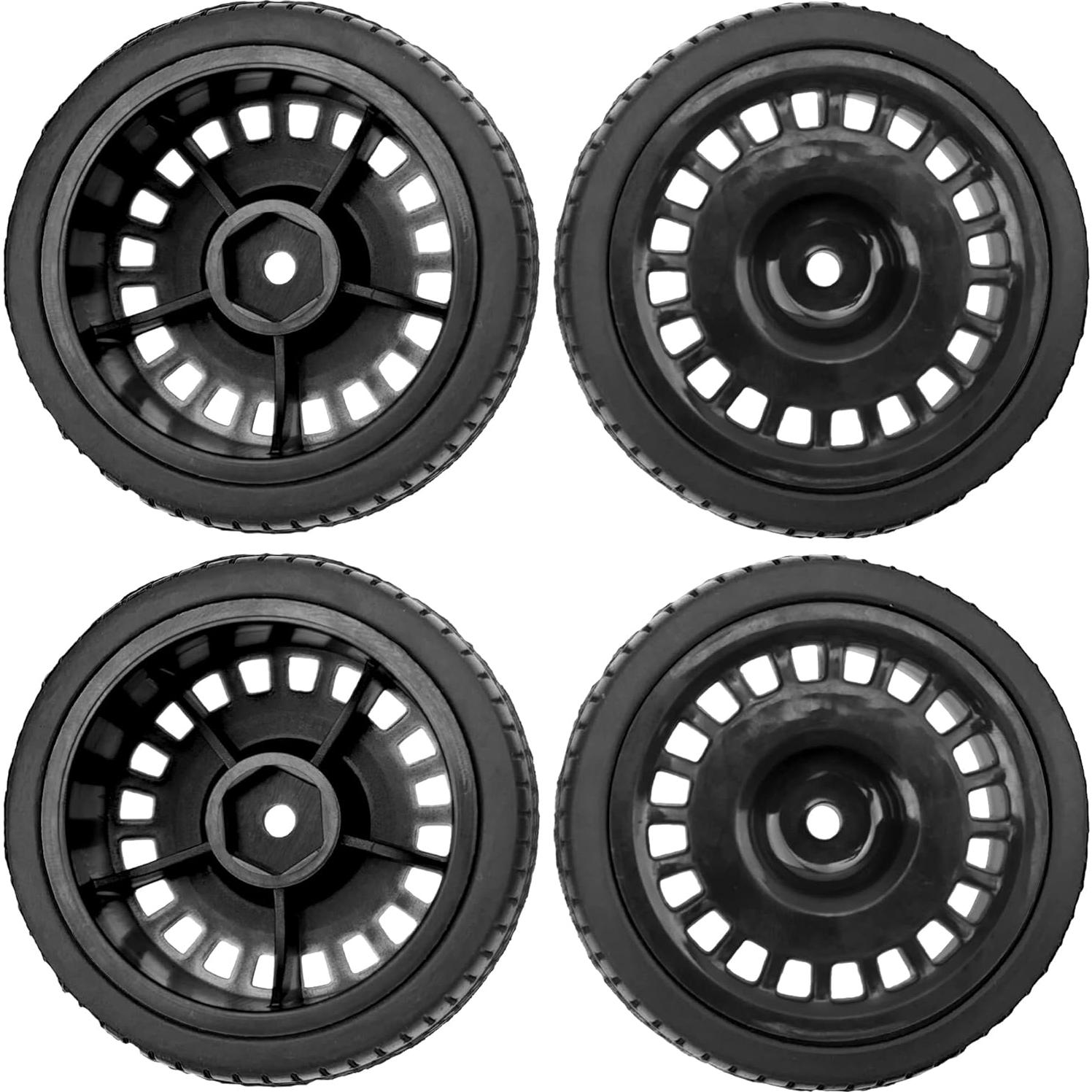 Neumáticos de Caucho 70mm con Llantas Nylon 12mm HIRCQOO