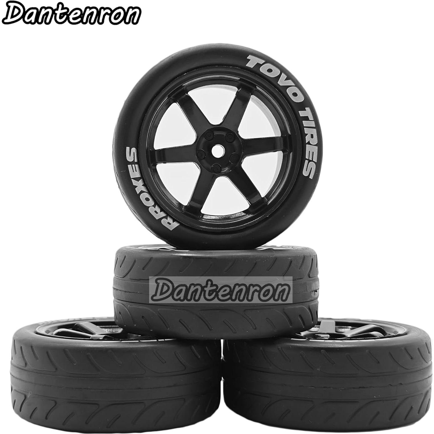 Neumáticos RC 1/10 Dantenron 68mm para Rally Drift 4Pcs