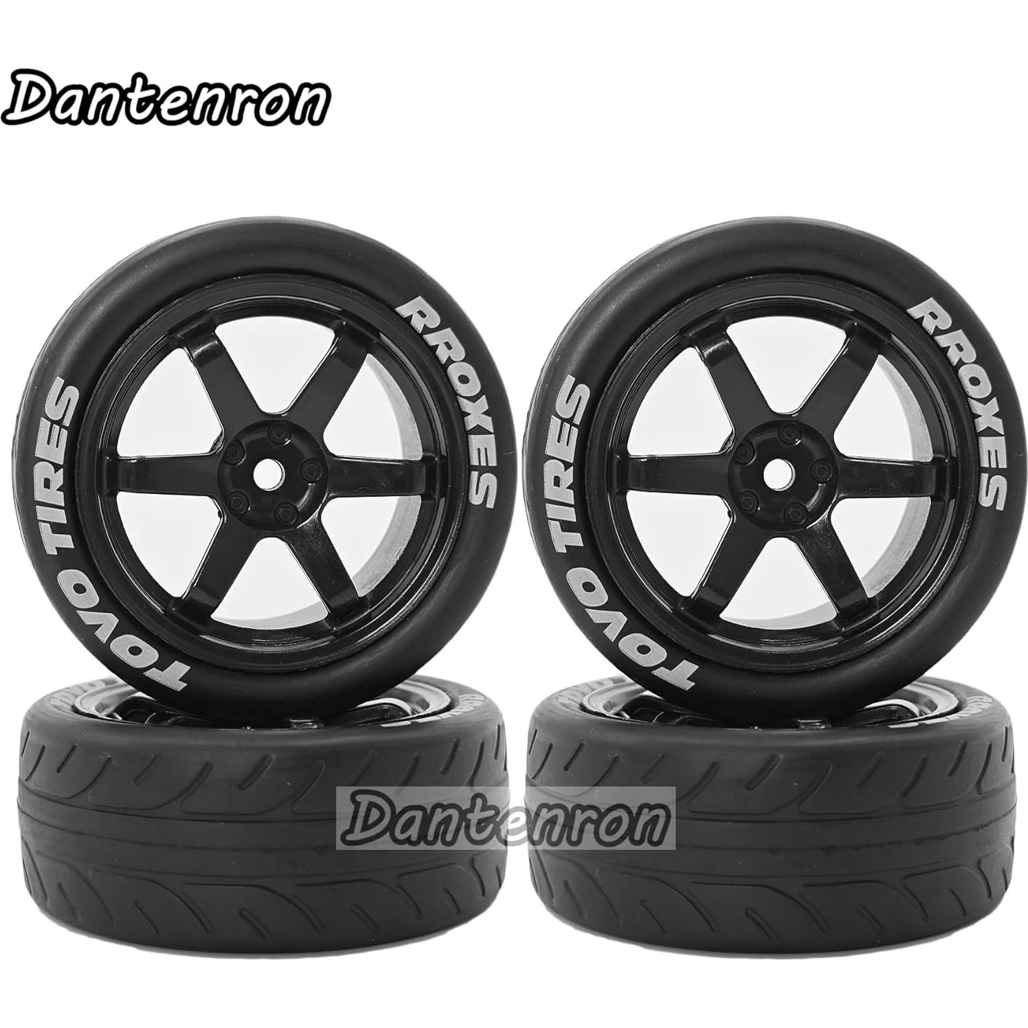 Neumáticos RC 1/10 Dantenron 68mm para Rally Drift 4Pcs