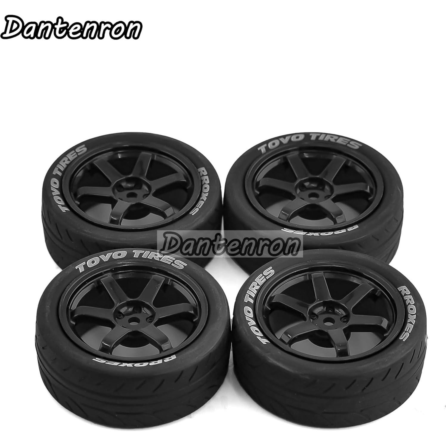 Neumáticos RC 1/10 Dantenron 68mm para Rally Drift 4Pcs