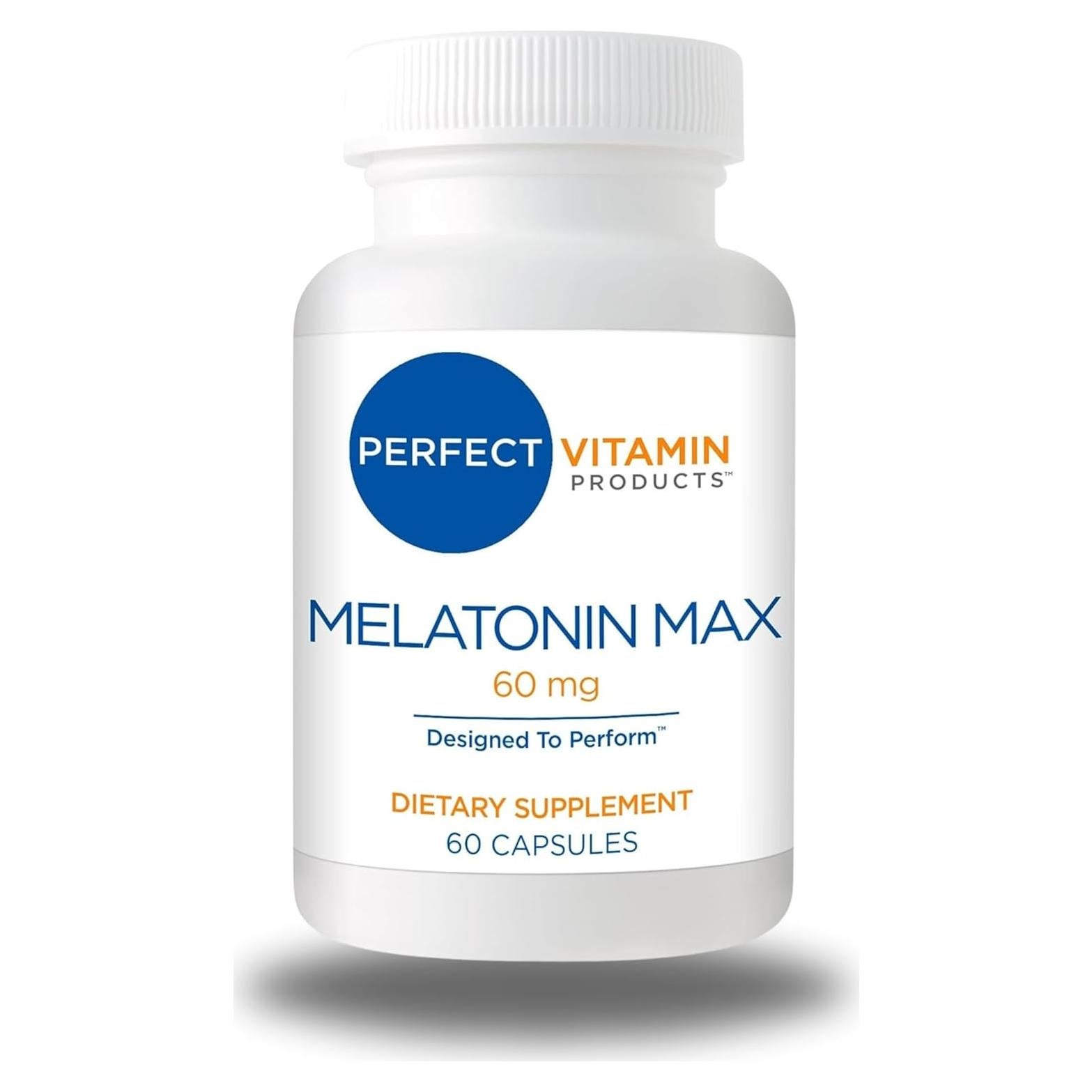 Melatonina MAX 60mg Vegana - 60 Cápsulas de Descanso Profundo