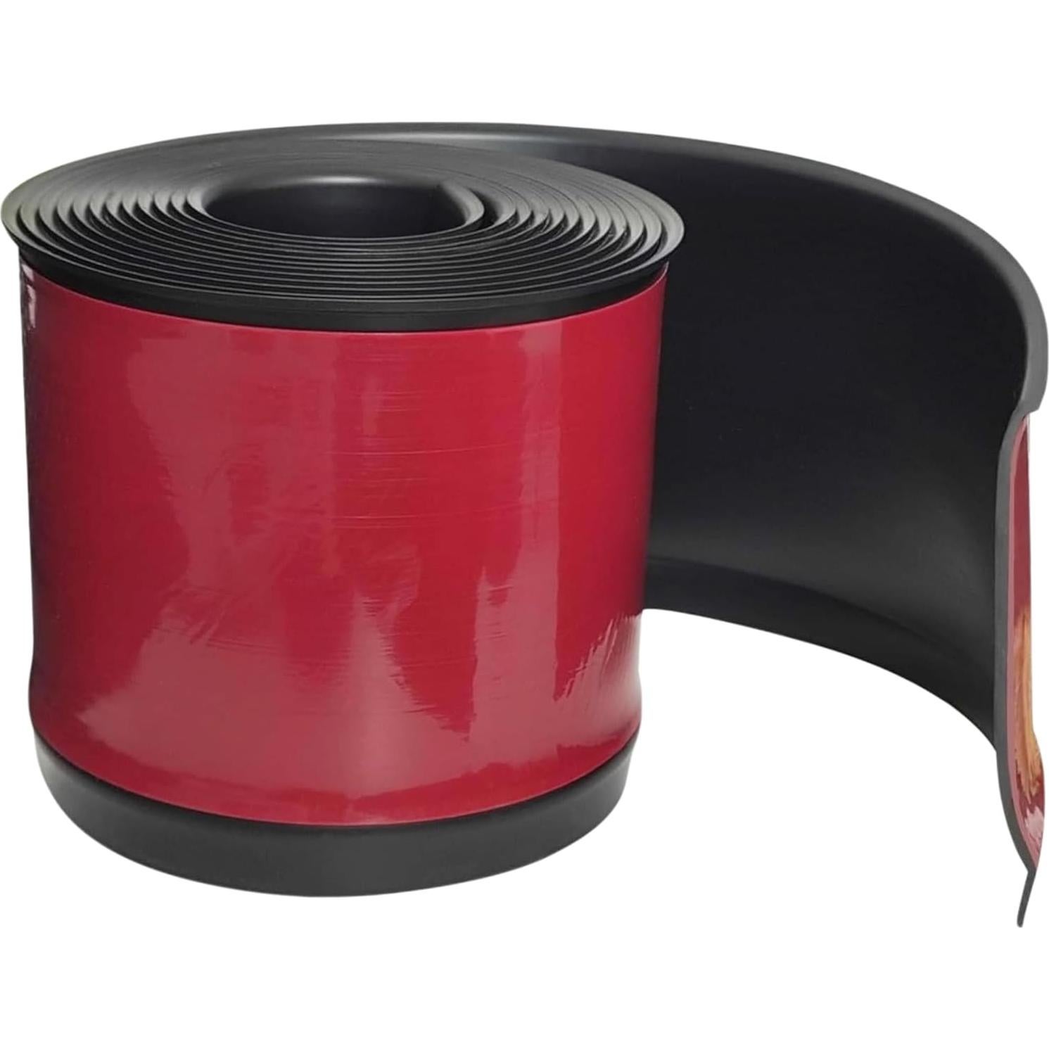 Moldura de Zócalo Autoadhesiva Sysho 12 cm x 6 m Negro