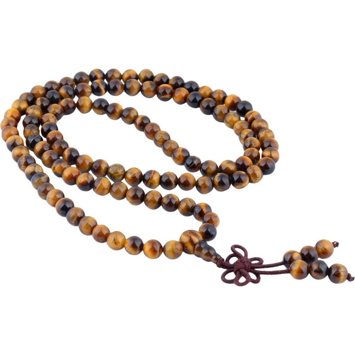 Pulsera y Collar de Cuentas Mala TUMBEELLUWA 108 Cuentas 6mm